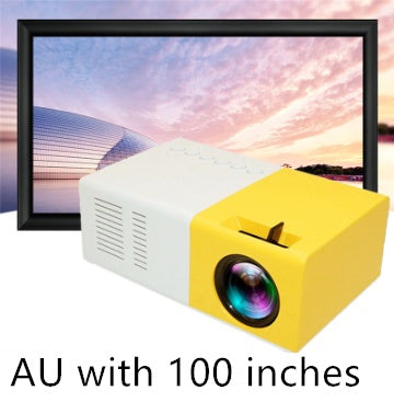 Proiettore Portatile 3D Hd Led Cinema Home Theater Compatibile HDMI Proiettore Audio Usb Yg300 Mini Proiettore