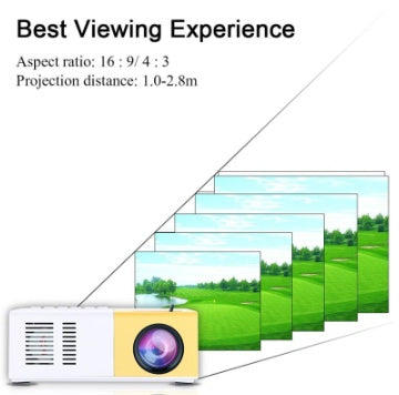 Proiettore Portatile 3D Hd Led Cinema Home Theater Compatibile HDMI Proiettore Audio Usb Yg300 Mini Proiettore