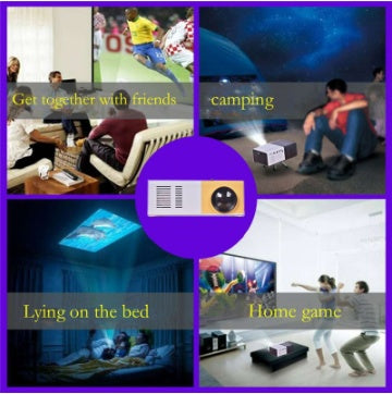 Proiettore Portatile 3D Hd Led Cinema Home Theater Compatibile HDMI Proiettore Audio Usb Yg300 Mini Proiettore
