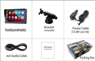 7 IPS Schermo Smart per Auto Wireless Carplay Proiezione Mobile dello Smartphone Navigazione