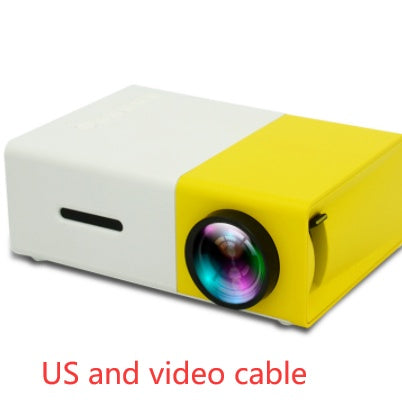 Proiettore Portatile 3D Hd Led Cinema Home Theater Compatibile HDMI Proiettore Audio Usb Yg300 Mini Proiettore