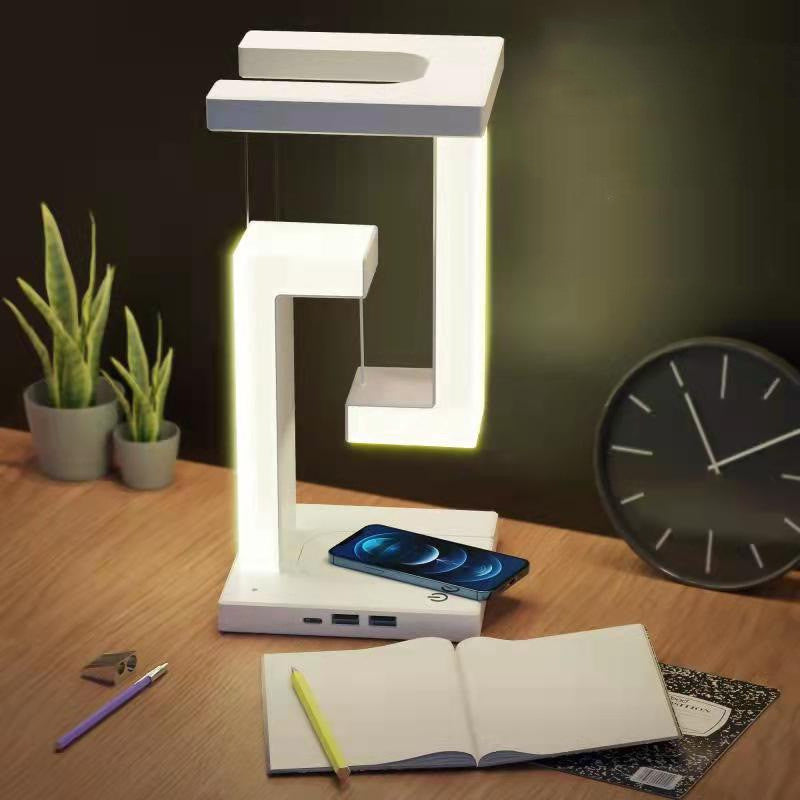 Lampada da tavolo a sospensione wireless per smartphone creativa, lampada per casa