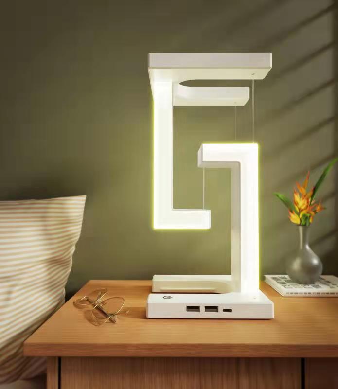 Lampada da tavolo a sospensione wireless per smartphone creativa, lampada per casa