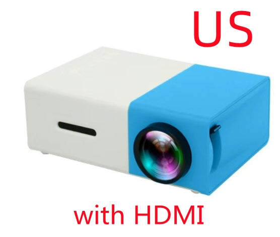 Proiettore Portatile 3D Hd Led Cinema Home Theater Compatibile HDMI Proiettore Audio Usb Yg300 Mini Proiettore