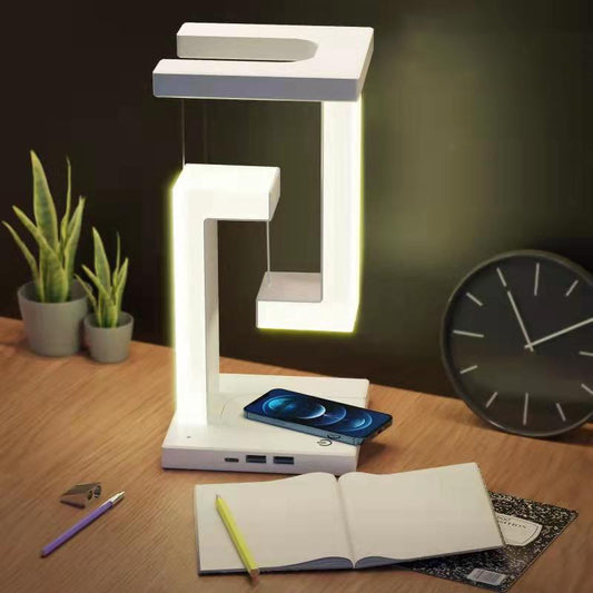 Lampada da tavolo a sospensione wireless per smartphone creativa, lampada per casa